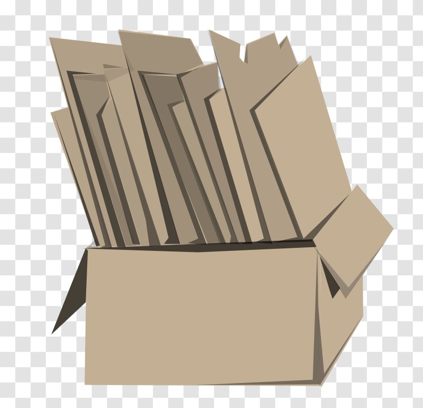 Paper Clip Art Cardboard Box Carton Transparent PNG