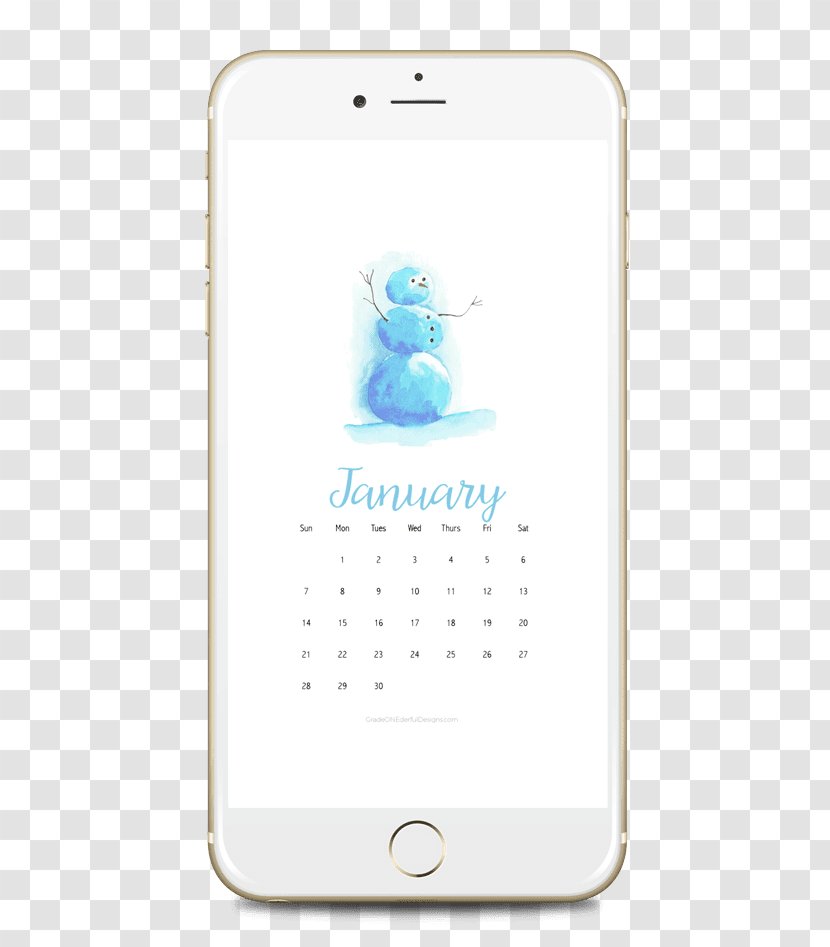 Feature Phone Product Design Cellular Network Text Messaging - Snowman Writing Transparent PNG