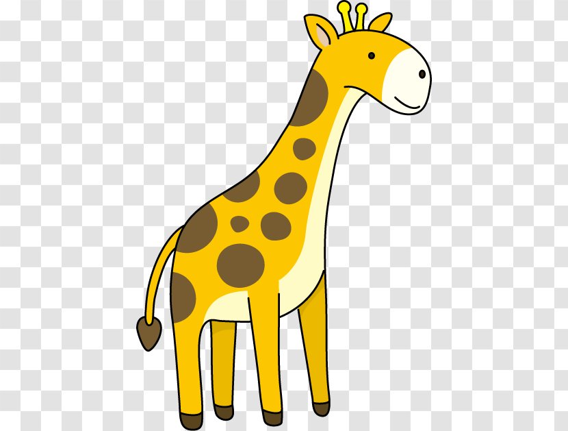 Giraffe Line Art Animal Clip - Yellow Transparent PNG