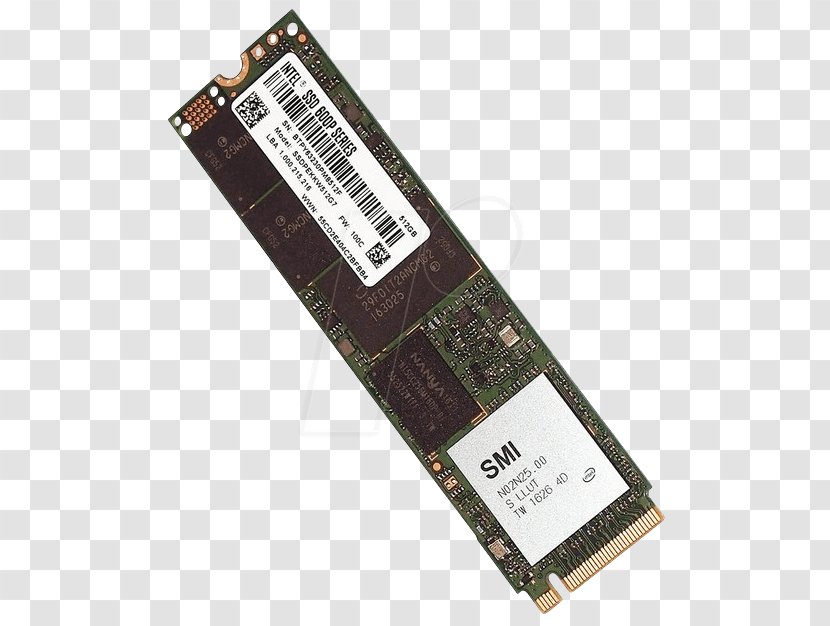 Flash Memory Intel Solid-state Drive PCI Express M.2 - Computer Component Transparent PNG
