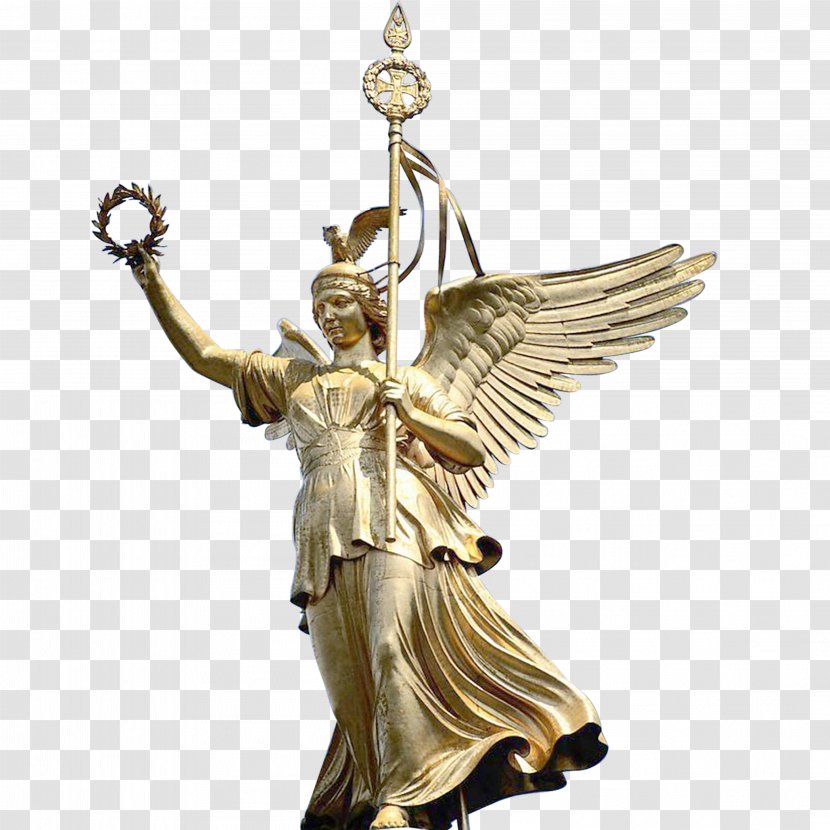 Angels Berlin Sculpture - Bronze - Angel Goddess Plaster Transparent PNG