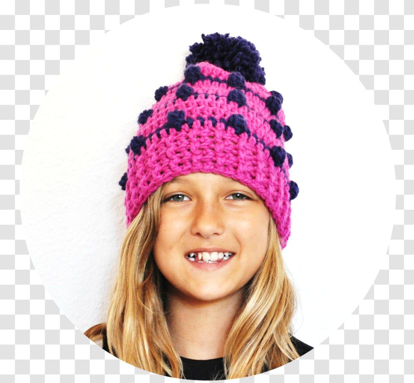 Beanie Knit Cap Crochet Pink M - Ycombinator Transparent PNG