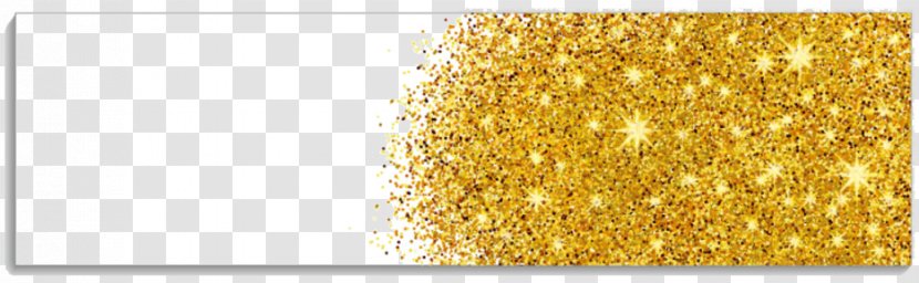 Fundal Gold - Yellow - Sequins And Powder Transparent PNG