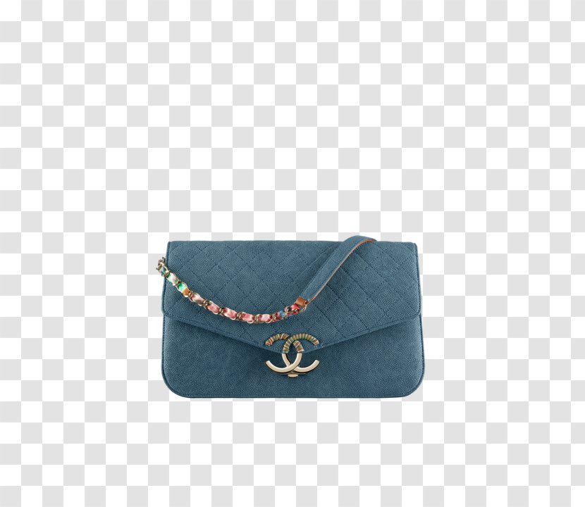 Chanel Handbag Blue Calfskin - Grained Transparent PNG