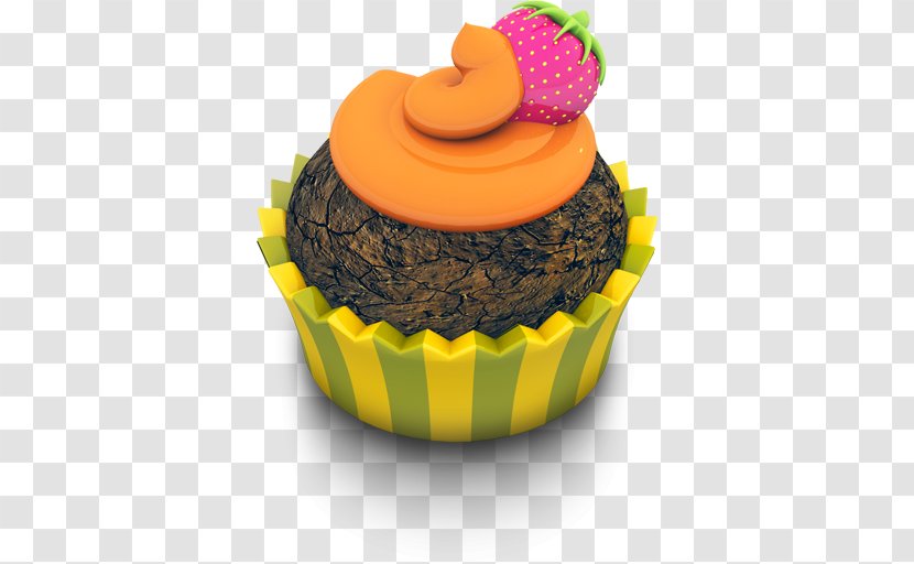 Baking Cup Dessert Cupcake Food Muffin - Cake - Chocolate Orange Transparent PNG