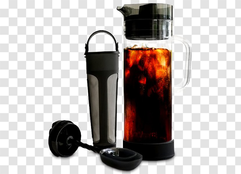 Iced Coffee Cold Brew Cafe Tea - Coffeemaker Transparent PNG