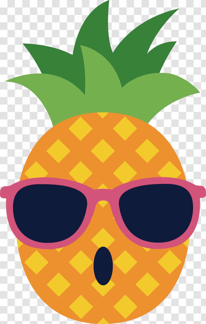 Pineapple Spectacles Glasses - Food - Vector Of Transparent PNG