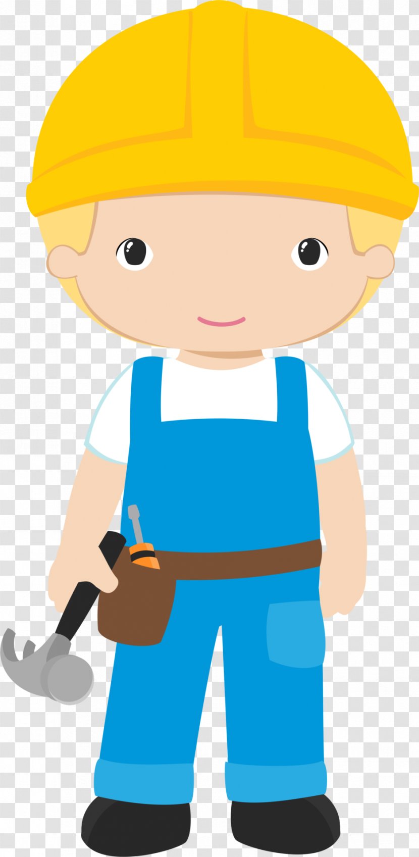 Construction Worker Architectural Engineering Clip Art - Child - Profissoes Transparent PNG