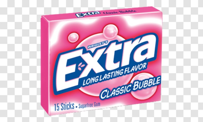 Chewing Gum Extra Bubble Wrigley Company Transparent PNG