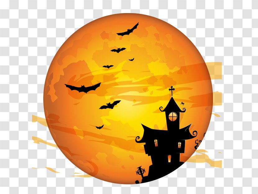 Halloween Costume Party Trick-or-treating Holiday - Poster - Full Moon Transparent PNG