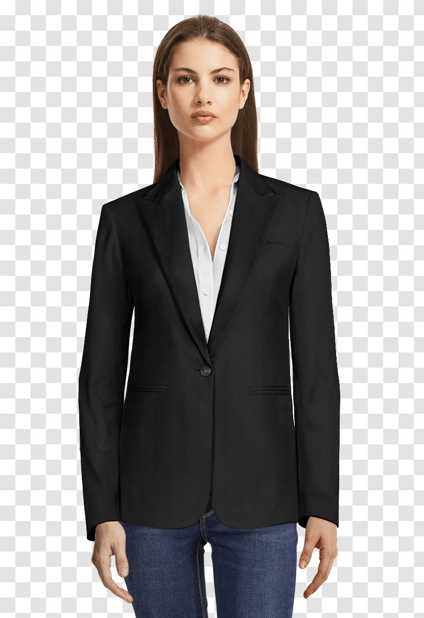 Blazer T-shirt Tuxedo Suit Clothing - Silhouette - For Women Transparent PNG