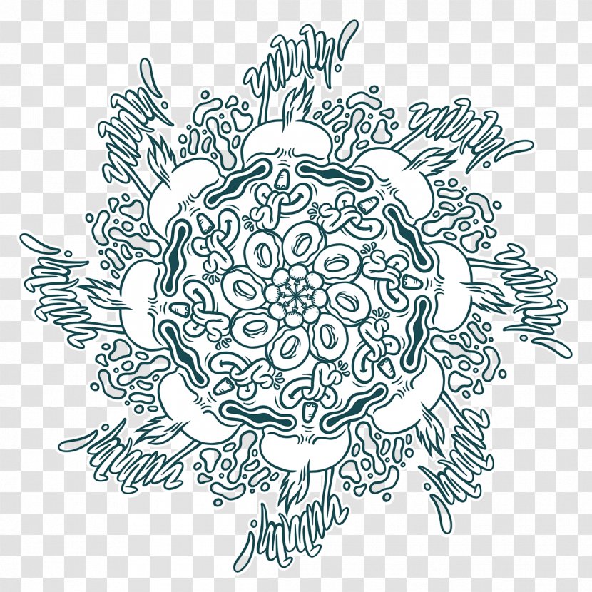 Floral Design /m/02csf Pattern Drawing - Doily - Mandala Watercolor Transparent PNG