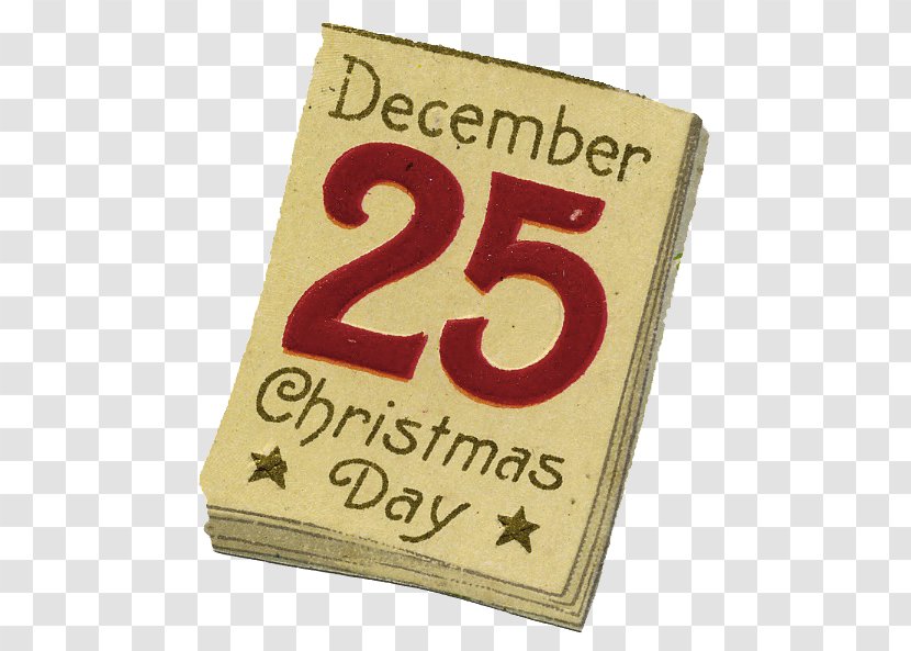 Santa Claus Twelve Days Of Christmas 25 December Clip Art - Ornament - Vintage Calendar Cliparts Transparent PNG