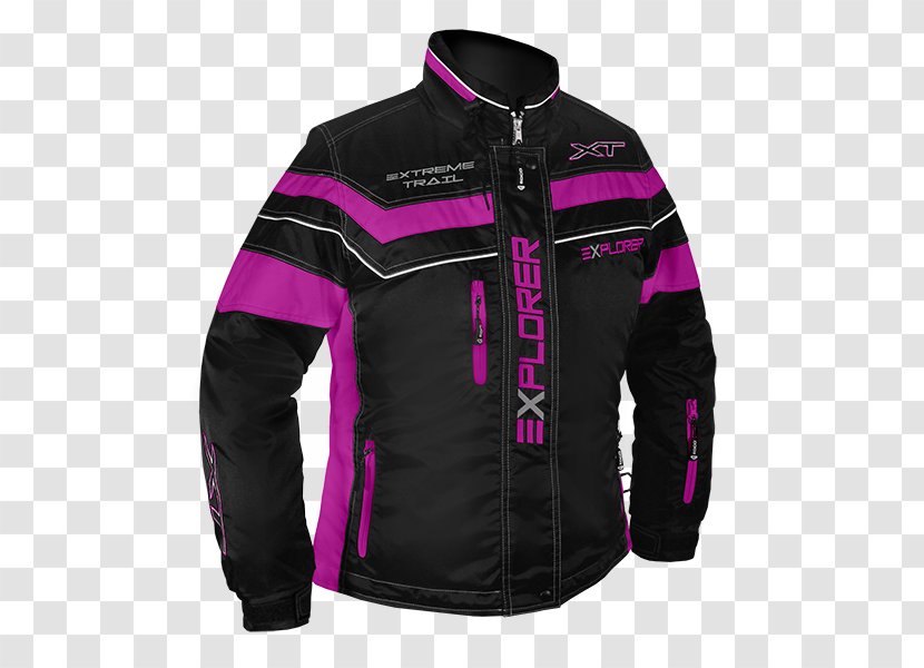 Jacket Polar Fleece Pink M Sleeve Motorcycle - Protective Clothing Transparent PNG