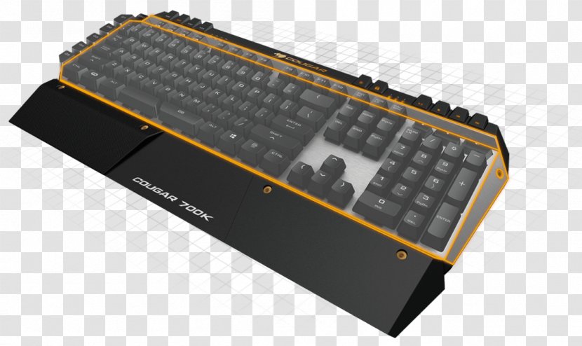Computer Keyboard Cougar 700K Gaming Keypad Mouse Personal - Hardware Transparent PNG