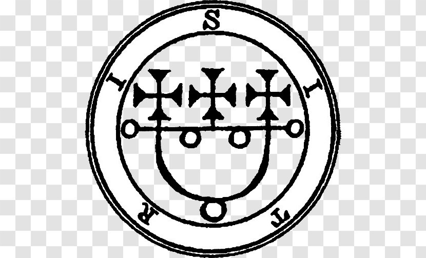 Lesser Key Of Solomon Sitri Demon Bitru Goetia - Black And White Transparent PNG