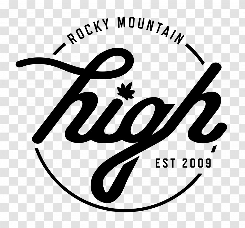 Rocky Mountain High The Lodge Cannabis Health Centers South PC CannaSaver - Black And White - Logo Transparent PNG