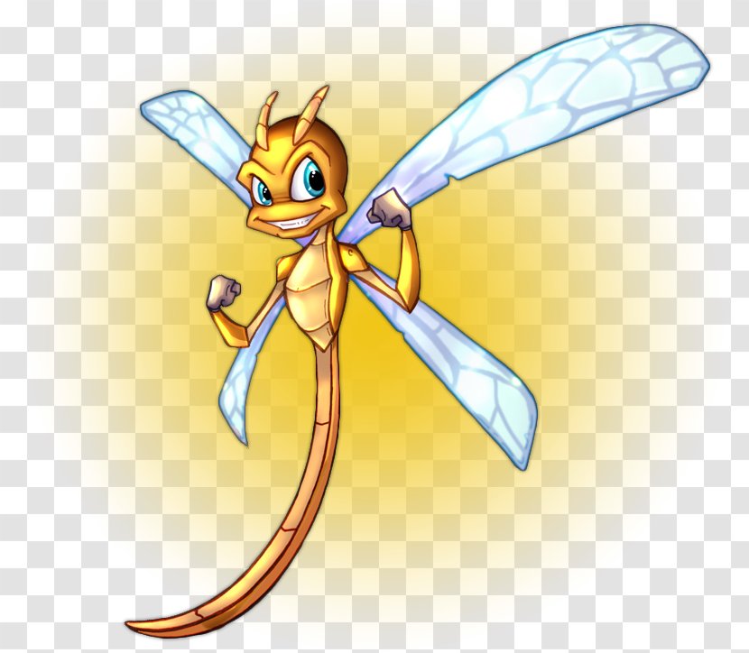 The Legend Of Spyro: A New Beginning Insect Dragonfly Honey Bee - Spyro - Dragon Fly Transparent PNG