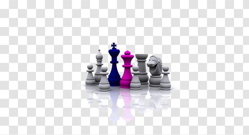 Three-dimensional Chess King Piece Chessboard - Board Game - International Transparent PNG