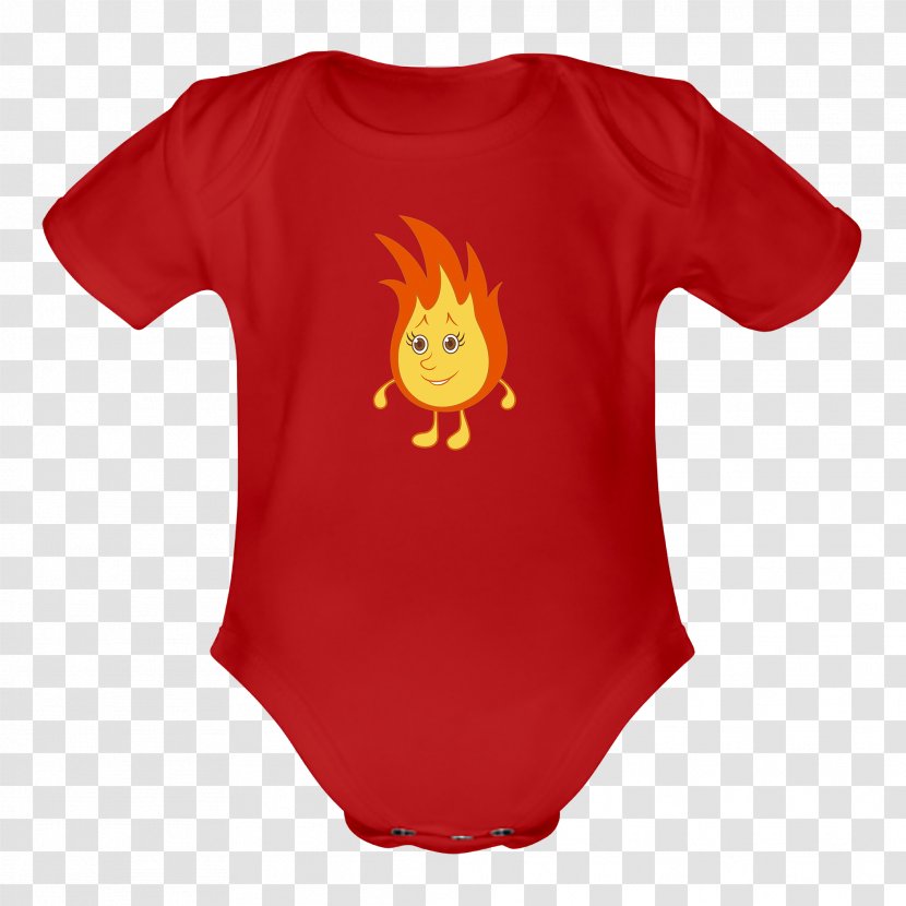 Baby & Toddler One-Pieces T-shirt Sleeve Infant Child - Red Flame Transparent PNG