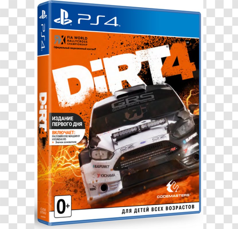 Dirt 4 Rally Xbox One PlayStation Video Games - Catalog Cover Transparent PNG
