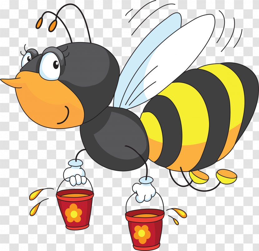 Honey Bee Hornet Clip Art - Queen Transparent PNG