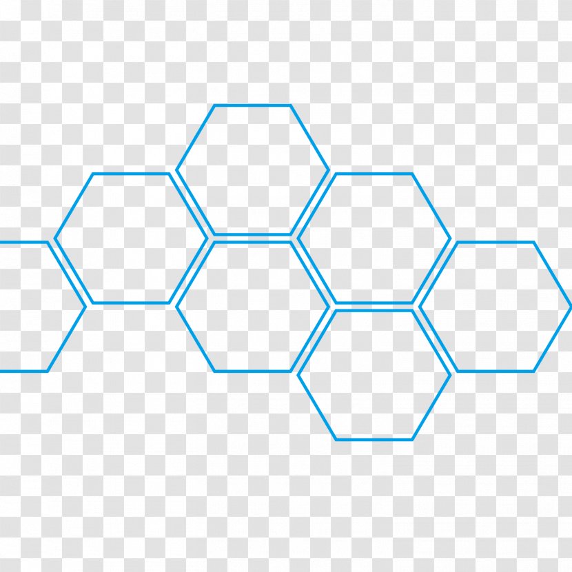 Hexagon Honeycomb Fullerene Beehive Angle - Material - Science And Technology Dynamic Blue Background Transparent PNG