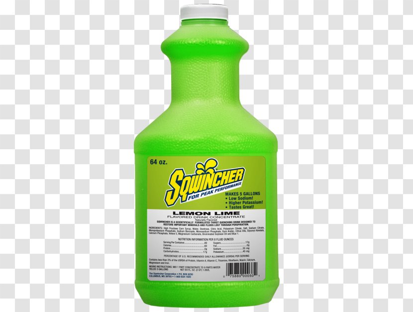 Sports & Energy Drinks Sqwincher Bottle The Gatorade Company - Lemon Ice Fast Transparent PNG