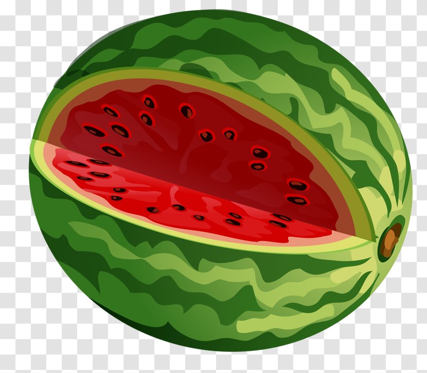 Watermelon Fruit - Watercolor - Cut Transparent PNG