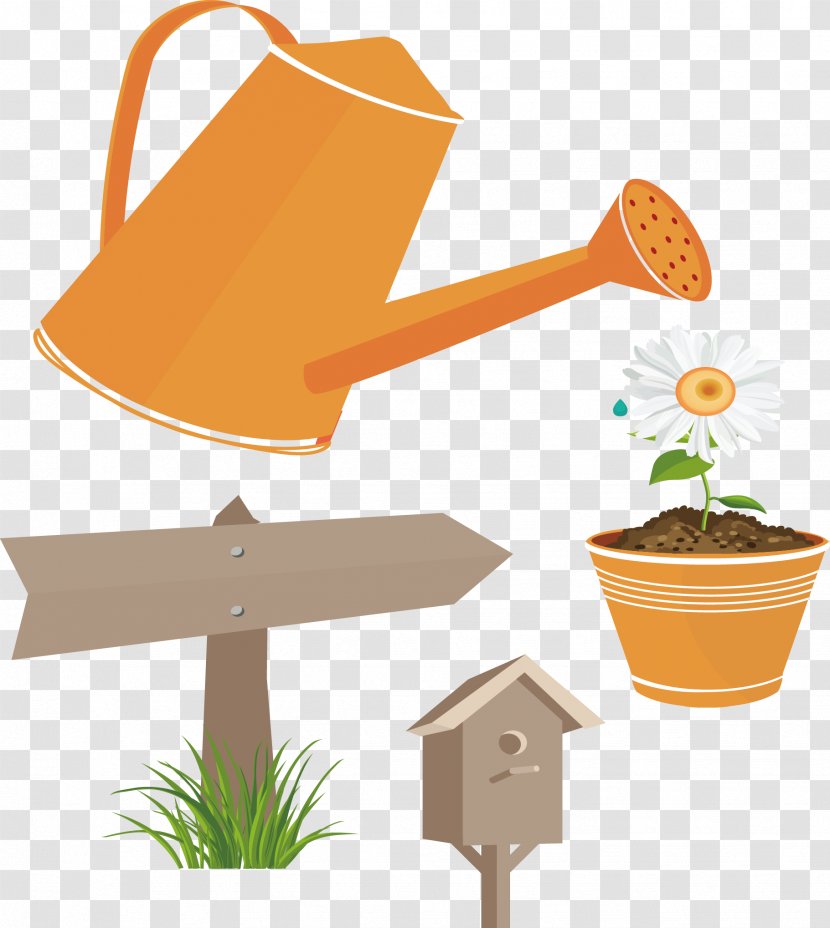 Garden Watering Can Clip Art - Bucket Transparent PNG