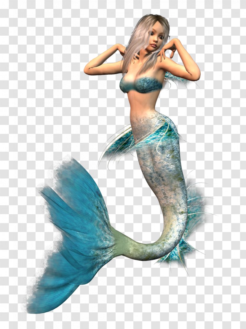 Ariel Mermaid Legendary Creature Siren - Fictional Character - Watercolor Painting Transparent PNG