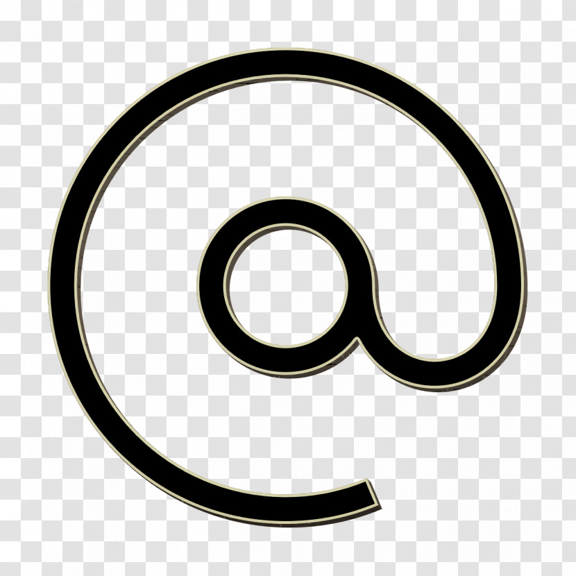 Email Icon At Icon Solid Contact And Communication Elements Icon Transparent PNG