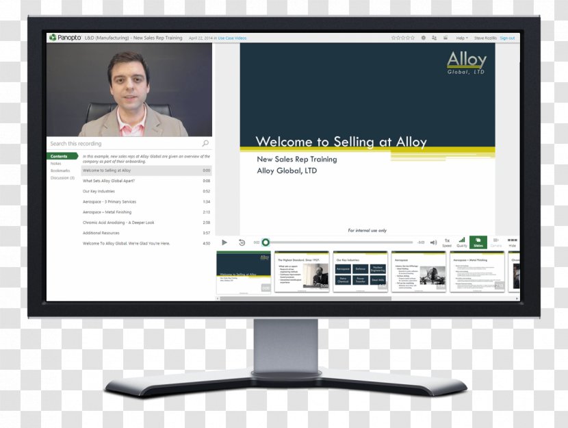 Computer Monitors Software Onboarding Panopto Training - Marketing Transparent PNG