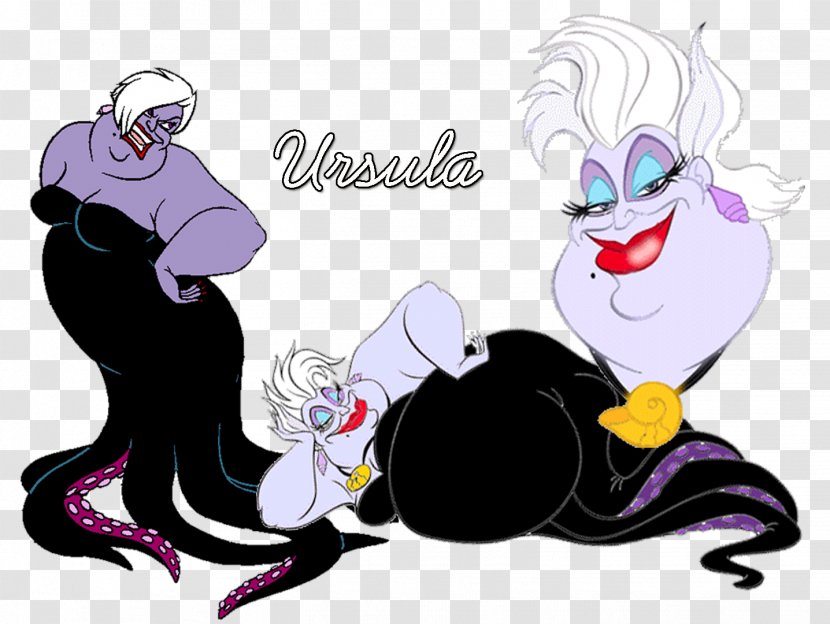 Ursula Ariel Flotsam The Little Mermaid Cattivi Disney Sirenita Ariel Transparent Png