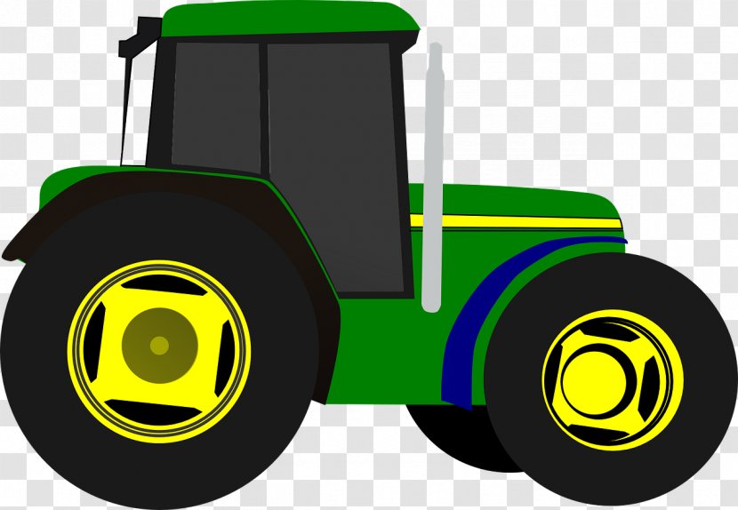 John Deere Tractor Agriculture Clip Art - Yellow Transparent PNG