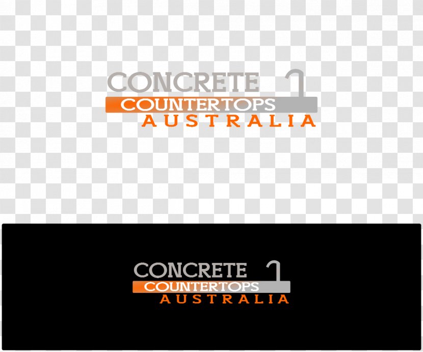 Logo Brand Product Design Font - Orange - Cement Countertops Transparent PNG