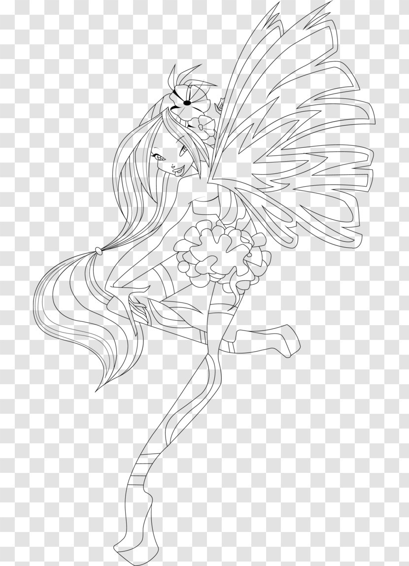 Coloring Book Fairy Line Art Drawing Transparent PNG
