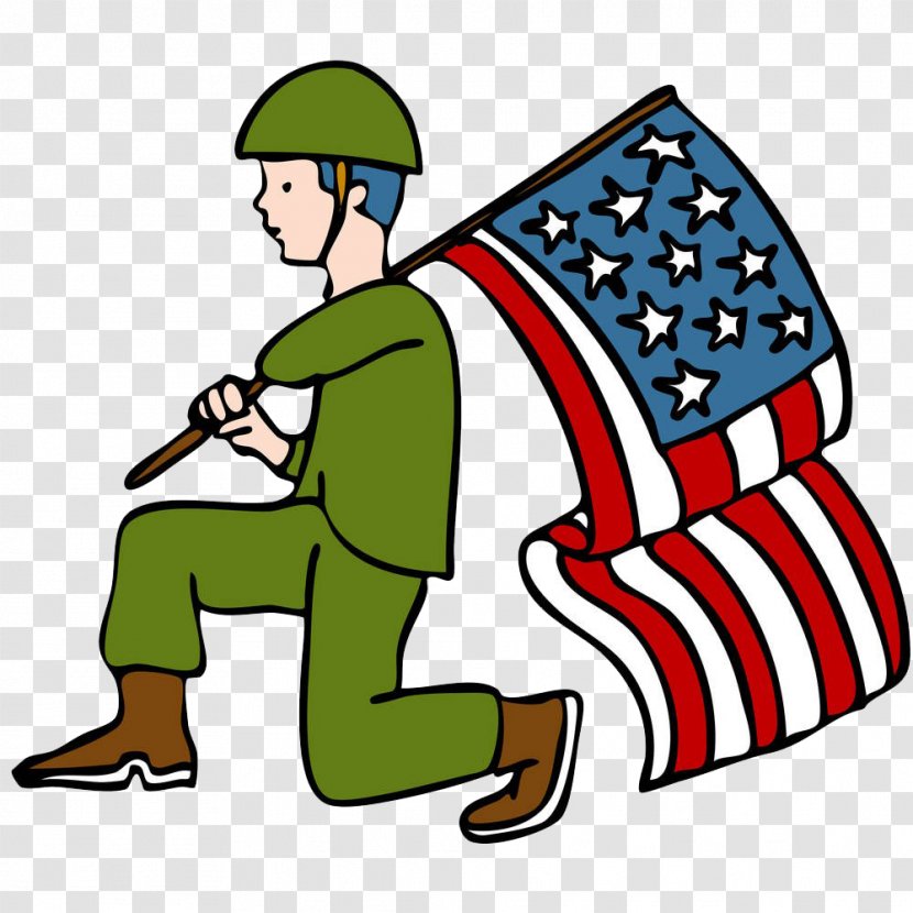 Veterans Day Parade Soldier Clip Art - Kneel Soldiers Transparent PNG