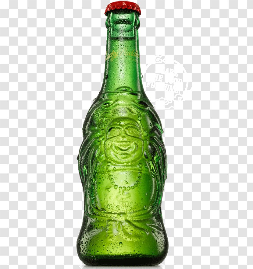 Lucky Buddha Beer In China Bottle - Glass - Cold Transparent PNG