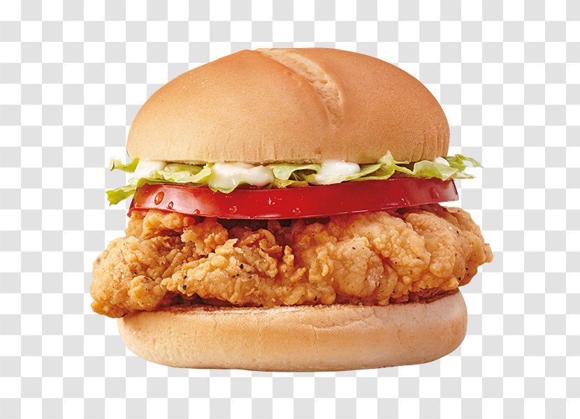 Hamburger Fast Food Cheeseburger Chicken Sandwich Breakfast - Salmon Burger - Crispy Transparent PNG