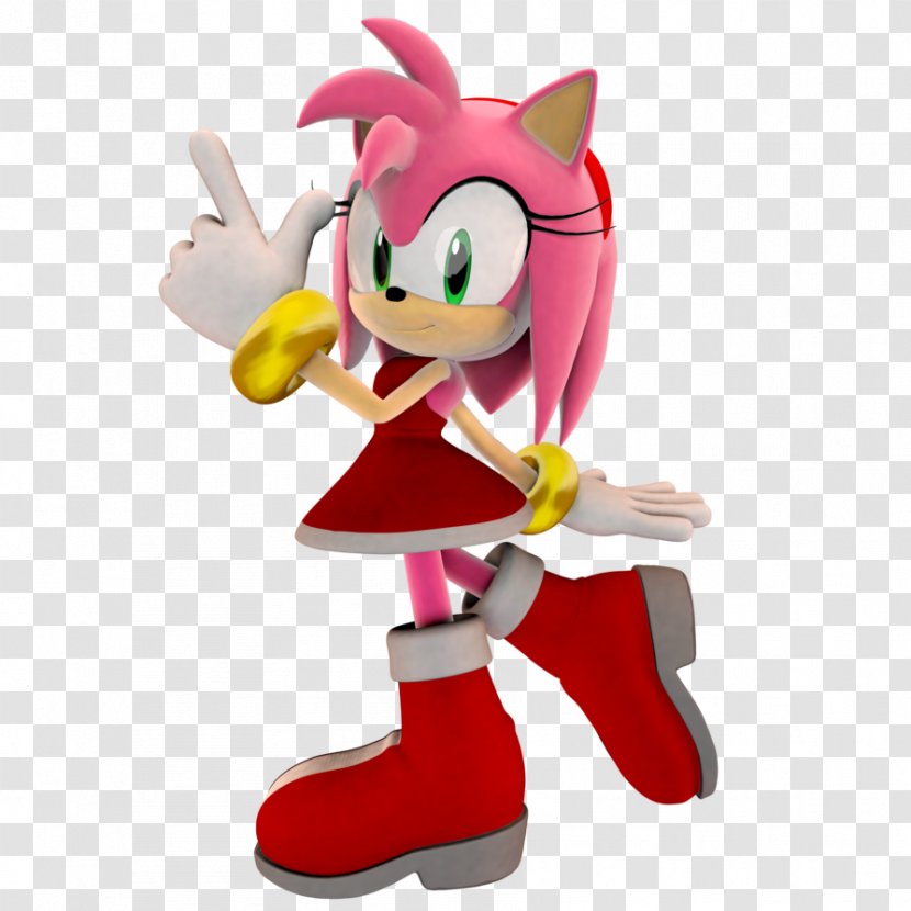 Amy Rose Sonic 3D Vector The Crocodile Knuckles' Chaotix Doctor Eggman - Threedimensional Space Transparent PNG