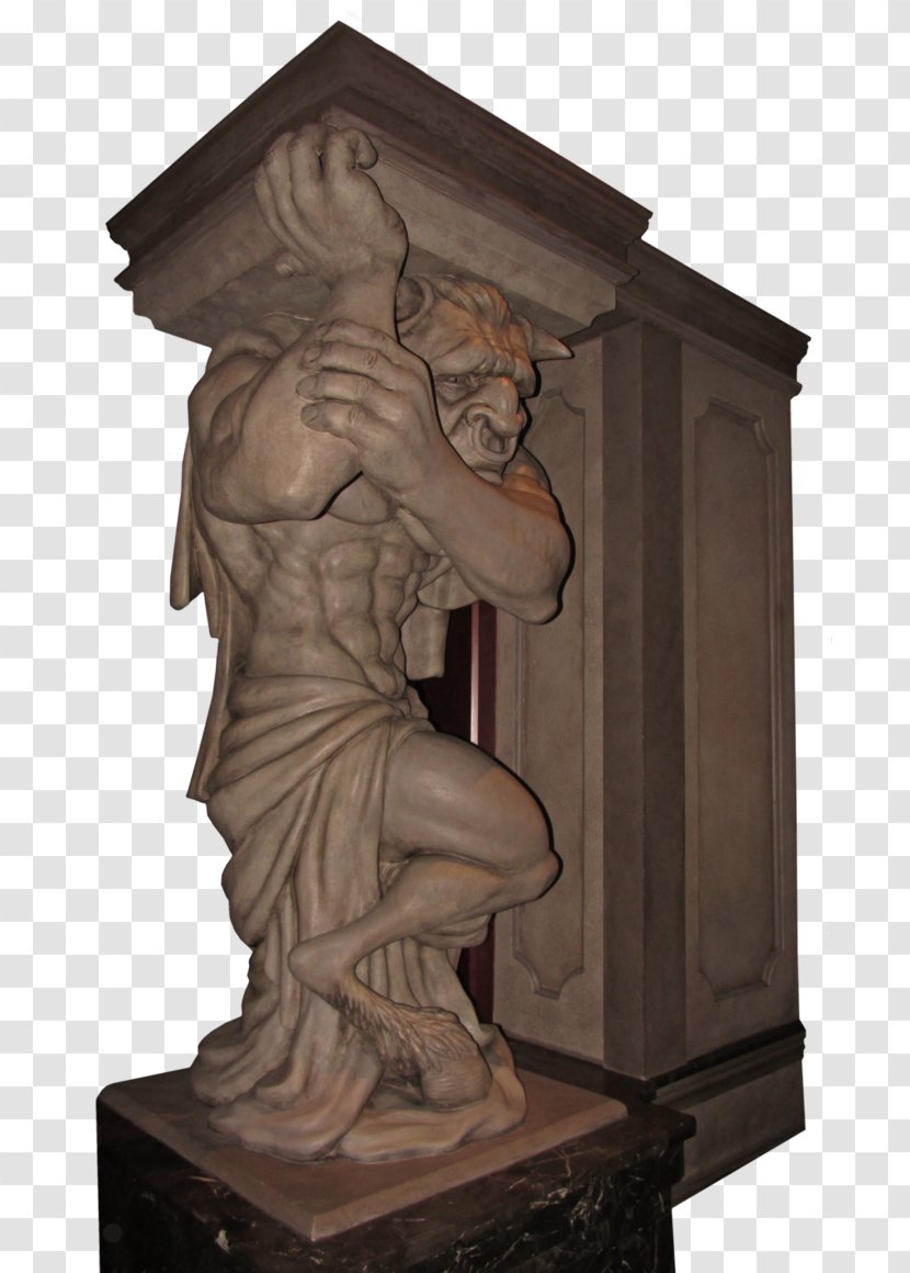 Statue Carving Classical Sculpture - Stone - Gargoyles Transparent PNG