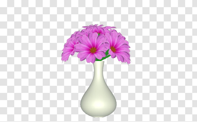 Transvaal Daisy Cut Flowers Vase Violet Family - Purple Transparent PNG