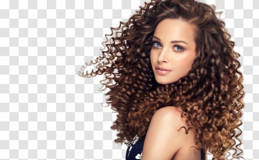 Hair Hairstyle Ringlet Jheri Curl Eyebrow - Black - Brown Transparent PNG