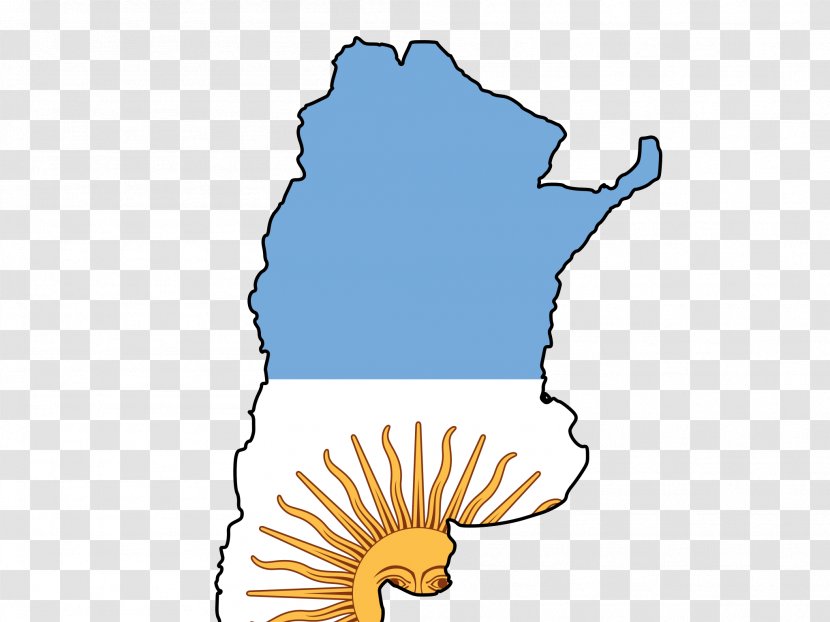 Flag Of Argentina National Football Team Map - Hand Transparent PNG