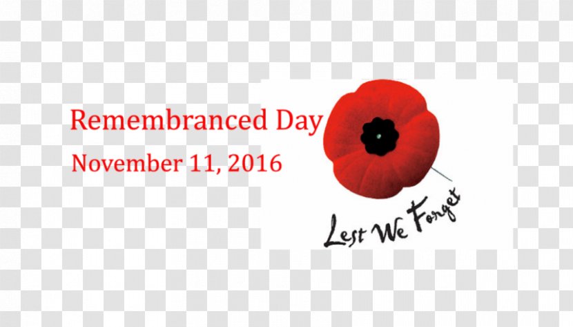 Poppy Armistice Day Brand Font - Armenian Genocide Remembrance Transparent PNG