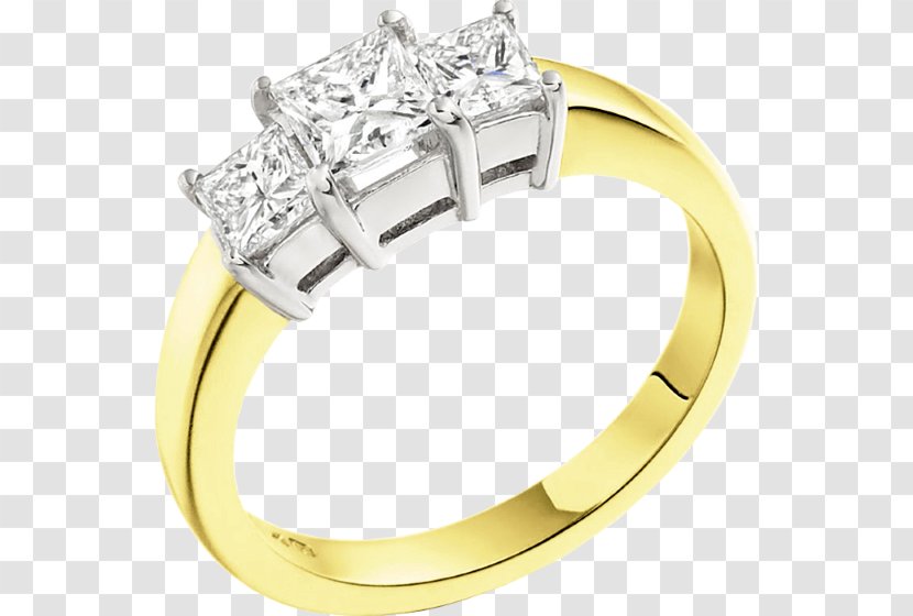 Diamond Engagement Ring Princess Cut Wedding - Purely Diamonds Transparent PNG