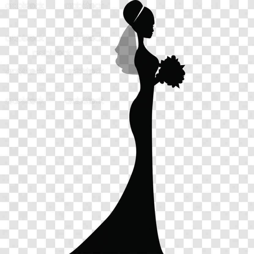 Silhouette Bridegroom Bridesmaid Wedding Transparent PNG