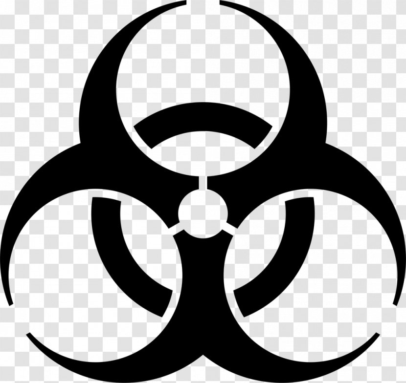 Biological Hazard Symbol Sign Clip Art - Biohazard Transparent PNG