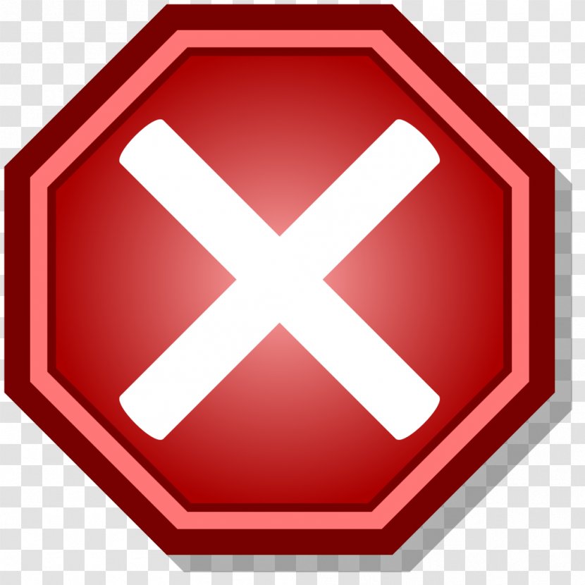 Stop Sign Warning Traffic Crossing Guard - Crosshair Transparent PNG